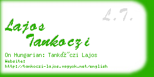 lajos tankoczi business card